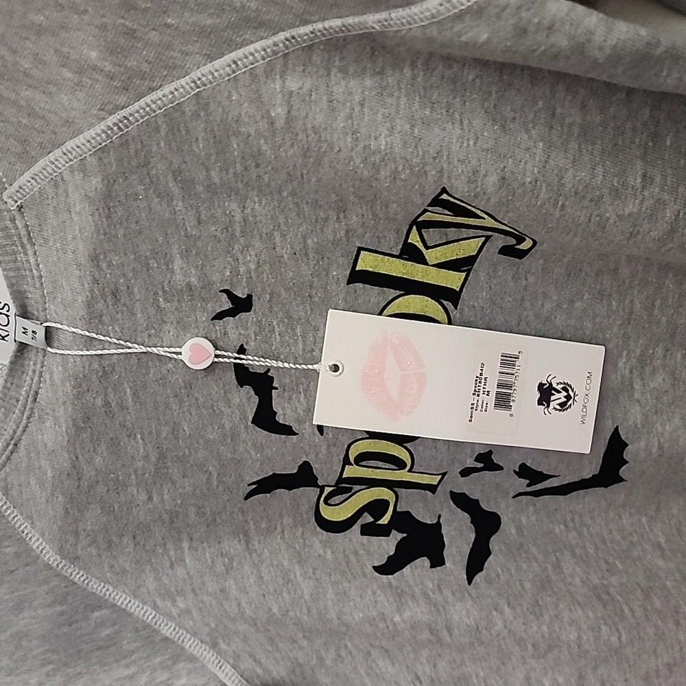 Wildfox kids Spooky Sommers Sweatshirt Sz M 7/8 - Picture 7 of 7